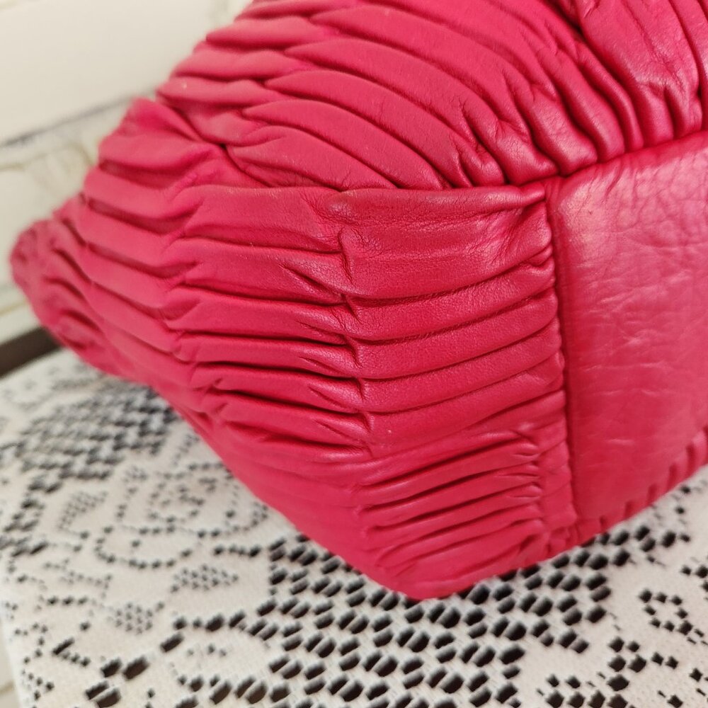 Euc Coach Ashley Gathering Pink Satchel Handbag Purse - Picture 11 of 16